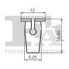 11-60022.5 FA1/FISCHER Зажим, молдинг / защитная накладка