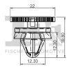 21-40015.25 FA1/FISCHER Зажим, молдинг / защитная накладка