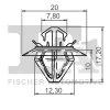 21-40038.25 FA1/FISCHER Зажим, молдинг / защитная накладка