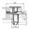 75-20002.5 FA1/FISCHER Зажим, молдинг / защитная накладка