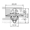 33-40014.25 FA1/FISCHER Зажим, молдинг / защитная накладка