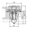 Превью - 77-40014.5 FA1/FISCHER Зажим, молдинг / защитная накладка (фото 2)