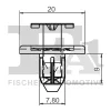 78-30006.5 FA1/FISCHER Зажим, молдинг / защитная накладка