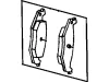 Превью - 05135543AB CHRYSLER Накладка фрикционная заднего дискового тормоза (фото 2)