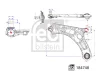 184748 FEBI Рычаг независимой подвески колеса, подвеска колеса
