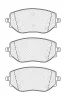 Превью - FDB5192 FERODO Комплект тормозных колодок, дисковый тормоз (фото 2)