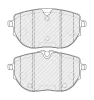 Превью - FDB5350 FERODO Комплект тормозных колодок, дисковый тормоз (фото 2)