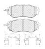 Превью - FDB5393 FERODO Комплект тормозных колодок, дисковый тормоз (фото 2)
