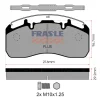 PD/195-K019-PLUS FRAS-LE Комплект тормозных колодок, дисковый тормоз