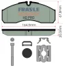 PD/208-K026-HD FRAS-LE Комплект тормозных колодок, дисковый тормоз