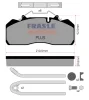 PD/131-K015-PLUS FRAS-LE Комплект тормозных колодок, дисковый тормоз