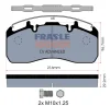 PD/195-K019-CV FRAS-LE Комплект тормозных колодок, дисковый тормоз