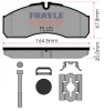PD/208-K026-PLUS FRAS-LE Комплект тормозных колодок, дисковый тормоз