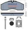 PD/208-K026-CV FRAS-LE Комплект тормозных колодок, дисковый тормоз