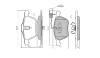 Превью - FBP-1257 FREMAX Комплект тормозных колодок, дисковый тормоз (фото 2)