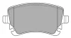 Превью - FBP-1368 FREMAX Комплект тормозных колодок, дисковый тормоз (фото 3)