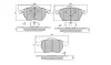 Превью - FBP-1513 FREMAX Комплект тормозных колодок, дисковый тормоз (фото 4)