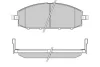 Превью - FBP-1687 FREMAX Комплект тормозных колодок, дисковый тормоз (фото 2)