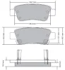 Превью - FBP-1717 FREMAX Комплект тормозных колодок, дисковый тормоз (фото 2)