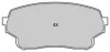 Превью - FBP-1803 FREMAX Комплект тормозных колодок, дисковый тормоз (фото 2)