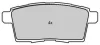 Превью - FBP-1842 FREMAX Комплект тормозных колодок, дисковый тормоз (фото 2)