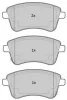 Превью - FBP-1848 FREMAX Комплект тормозных колодок, дисковый тормоз (фото 2)