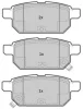 Превью - FBP-1856 FREMAX Комплект тормозных колодок, дисковый тормоз (фото 2)