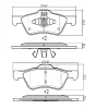 Превью - FBP-1862 FREMAX Комплект тормозных колодок, дисковый тормоз (фото 2)
