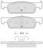 Превью - FBP-1893 FREMAX Комплект тормозных колодок, дисковый тормоз (фото 2)