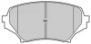 Превью - FBP-1901 FREMAX Комплект тормозных колодок, дисковый тормоз (фото 2)