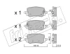 1301.0 FRI.TECH. Комплект тормозных колодок, дисковый тормоз