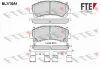 9010950 FTE Комплект тормозных колодок, дисковый тормоз