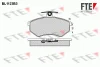 9010036 FTE Комплект тормозных колодок, дисковый тормоз