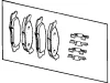 Превью - 68052369AB CHRYSLER Kchrysler, тормозные колодки страна ввоза: сша (фото 2)