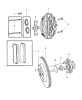 Превью - 05174311AA CHRYSLER Колодки дисковые задние jeep grand cherokee iii, 300 c 6.1 06-10 (фото 2)