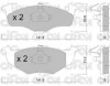Превью - 822-206-2 CIFAM Комплект тормозных колодок, дисковый тормоз (фото 2)