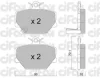 Превью - 822-341-0 CIFAM Комплект тормозных колодок, дисковый тормоз (фото 2)