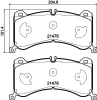 8DB 355 040-821 BEHR/HELLA/PAGID Комплект тормозных колодок, дисковый тормоз