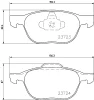 8DB 355 045-421 BEHR/HELLA/PAGID Комплект тормозных колодок, дисковый тормоз