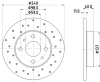 8DD 355 134-891 BEHR/HELLA/PAGID Тормозной диск