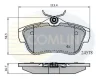 Превью - CBP01622 COMLINE Комплект тормозных колодок, дисковый тормоз (фото 3)