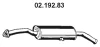 02.192.83 EBERSPÄCHER Глушитель выхлопных газов средний/конечный/задняя банка
