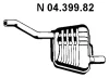 04.399.82 EBERSPÄCHER Глушитель выхлопных газов средний/конечный/задняя банка