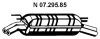 07.295.85 EBERSPÄCHER Глушитель выхлопных газов средний/конечный/задняя банка