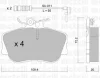 22-0158-0K METELLI Тормозные колодки