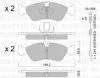 22-0311-0K METELLI Тормозные колодки