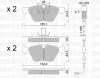 22-0557-3K METELLI Тормозные колодки