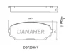 Превью - DBP2098/1 DANAHER Комплект тормозных колодок, дисковый тормоз (фото 2)