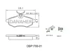 Превью - DBP1716-01 DANAHER Комплект тормозных колодок, дисковый тормоз (фото 2)