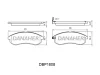 Превью - DBP1808 DANAHER Комплект тормозных колодок, дисковый тормоз (фото 2)